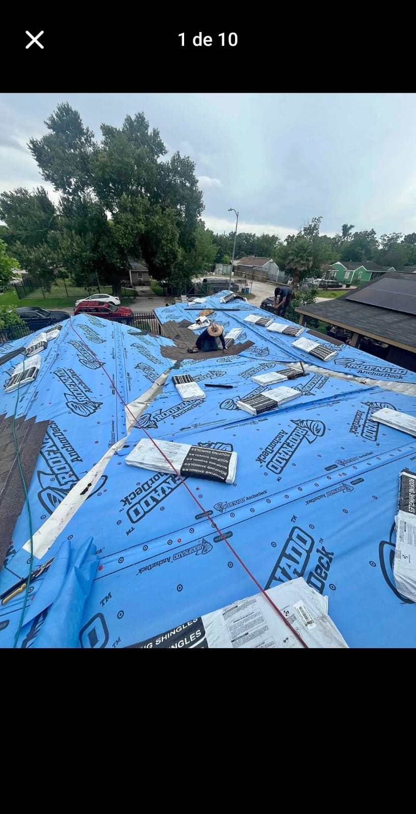 Roof flashing and metal details installed during a Houston roof replacement